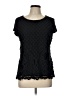 Soho 100% Rayon Black Short Sleeve Top Size L - photo 1