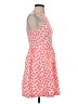 J.Crew 100% Polyester Polka Dots Orange Casual Dress Size 0 - photo 4
