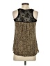 Belle Du Jour 100% Polyester Gold Sleeveless Blouse Size S - photo 2