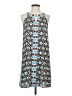 THML 100% Rayon Graphic Blue Casual Dress Size S - photo 1