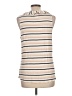 Left Coast by Dolan Stripes Ivory Sleeveless Button-Down Shirt Size L - photo 2