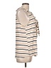 Left Coast by Dolan Stripes Ivory Sleeveless Button-Down Shirt Size L - photo 4