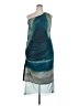 Unbranded Graphic Teal Cocktail Dress Size 3X - photo 1