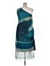 Unbranded Graphic Teal Cocktail Dress Size 3X - photo 2