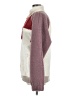 Helmut Lang Color Block Burgundy Red Fleece Size L - photo 5