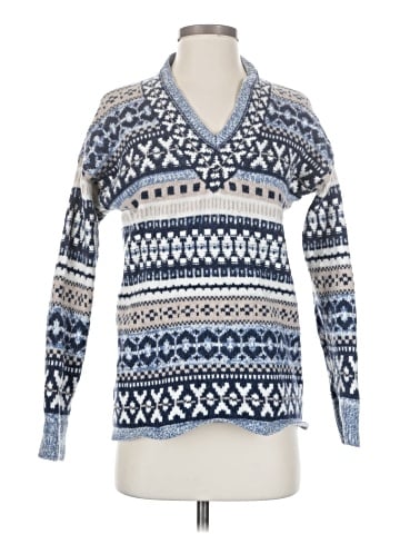 Madewell Forrest Fair Isle V-Neck Sweater (view 1)
