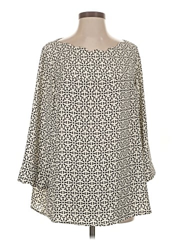 Truly Poppy 3/4 Sleeve Blouse (view 1)