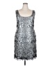 JS Boutique 100% Polyester Silver Cocktail Dress Size 18W - photo 1
