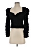 ASTR The Label 100% Polyester Black Long Sleeve Top Size S - photo 1