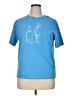 Assorted Brands Print Blue Short Sleeve T-Shirt Size XL - photo 1