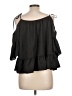 Shein 100% Polyester Black 3/4 Sleeve Blouse Size 12 - photo 2