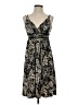 OC by OC Animal Print Black Cocktail Dress Size 2 - photo 1