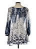 Investments 100% Polyester Silver 3/4 Sleeve Blouse Size L - photo 2