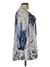 Investments 100% Polyester Silver 3/4 Sleeve Blouse Size L - photo 4