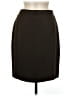 Donna Gray Solid Brown Formal Skirt Size 8 - photo 1