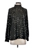 Boston Proper 100% Polyester Polka Dots Black Long Sleeve Blouse Size S - photo 1