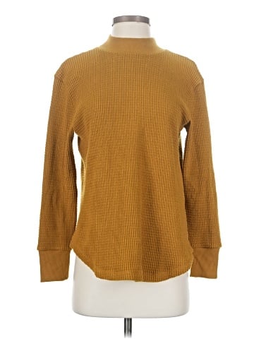 Madewell Mockneck Waffle Sweatshirt Tee (view 1)