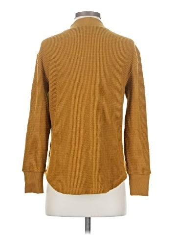 Madewell Mockneck Waffle Sweatshirt Tee (view 2)