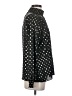 Boston Proper 100% Polyester Polka Dots Black Long Sleeve Blouse Size S - photo 4