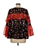ASOS 100% Polyester Black 3/4 Sleeve Blouse Size 6 - photo 2