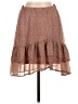 Assorted Brands 100% Polyester Animal Print Brown Casual Skirt Size S - photo 1