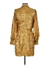 TCEC 100% Polyester Metallic Gold Casual Dress Size S - photo 2