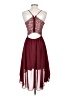 B. Smart 100% Polyester Burgundy Cocktail Dress Size 3 - photo 2