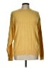 Lord & Taylor Solid Yellow Pullover Sweater Size L - photo 1