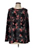 Tacera Floral Black Pullover Sweater Size L - photo 1