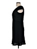Ann Taylor 100% Polyester Solid Black Cocktail Dress Size 6 - photo 5