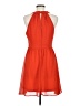 Ara Solid Orange Cocktail Dress Size M - photo 2