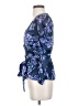Majorelle 100% Polyester Blue 3/4 Sleeve Blouse Size S - photo 5