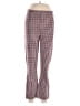 Free People Checkered-gingham Red Casual Pants Size 6 - photo 1