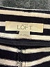 Ann Taylor LOFT Stripes Black Shorts Size 14 - photo 3