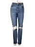 Good American Hearts Blue Jeans Size 4 - photo 1