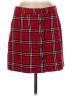 Anna Cai 100% Polyester Plaid Red Casual Skirt Size M - photo 1