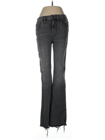 Madewell Kick Out Full-Length Jeans in Paynes Wash: Raw-Hem Edition (view 1)