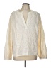 Universal Thread 100% Cotton Ivory Long Sleeve Blouse Size L - photo 1