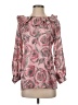 Britt Ryan Floral Pink 3/4 Sleeve Blouse Size 2 - photo 1