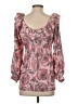 Britt Ryan Floral Pink 3/4 Sleeve Blouse Size 2 - photo 2