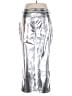 Never Fully Dressed 100% Polyester Metallic Silver Casual Pants Size 14 - photo 2