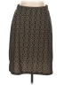 Le Lis Print Brown Black Formal Skirt Size L - photo 1