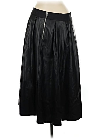 DKNY Faux Leather Skirt (view 2)
