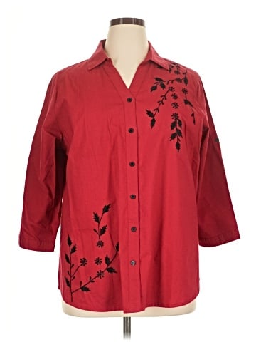 Serengeti 3/4 Sleeve Button-Down Shirt (view 1)