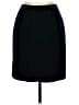 Preston & York 100% Polyester Solid Black Blue Formal Skirt Size 10 - photo 2