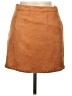 Moon River Solid Brown Casual Skirt Size L - photo 2