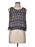 Lush 100% Polyester Blue Sleeveless Blouse Size M - photo 1