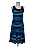 Ellen Parker Stripes Blue Casual Dress Size M - photo 1