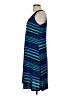 Ellen Parker Stripes Blue Casual Dress Size M - photo 5