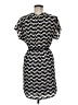 Buttons 100% Polyester Chevron-herringbone Gray Casual Dress Size M - photo 2